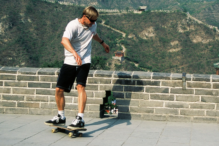 Skateboarding on the Great Wall of China | Surf Doctor Steven Andrew Martin | Skate the Wall | Peking University Study Abroad in Chinese Philosophy