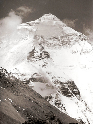 Mount Everest black and hhite - Tibet Photo Journal - Steven Andrew Martin