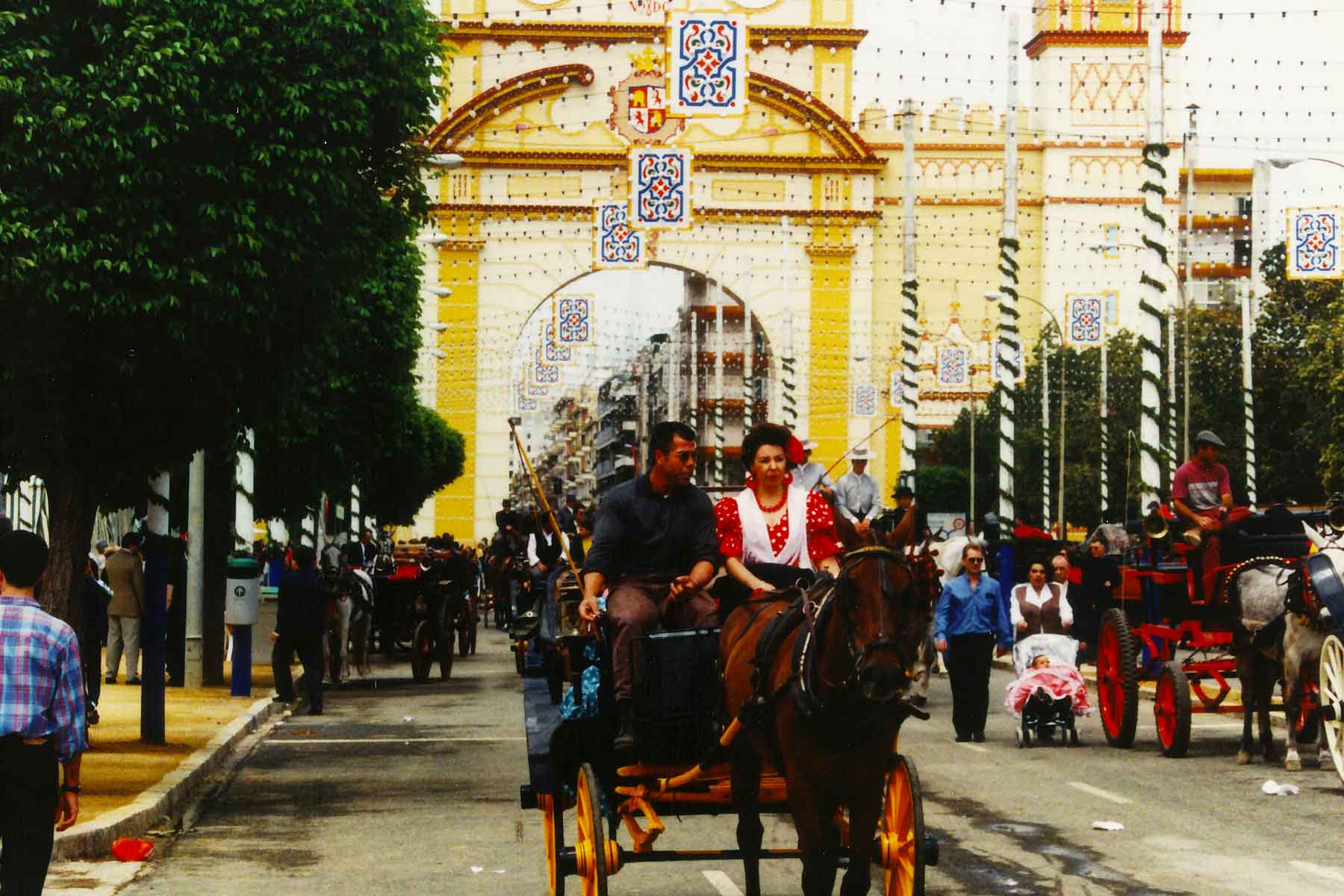 Seville Fair 1998 - Spain Photo Journal - Steven Andrew Martin - Study Abroad - College Consortium International Studies - CCIS