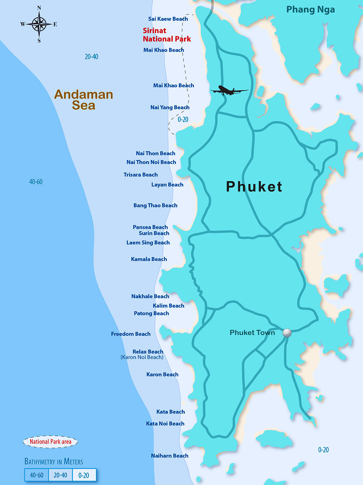 Bathymetry | Surf Map Phuket | Surf Resource Sustainability Index | Dr Steven Andrew Martin | Surf Thailand | Tourism Research
