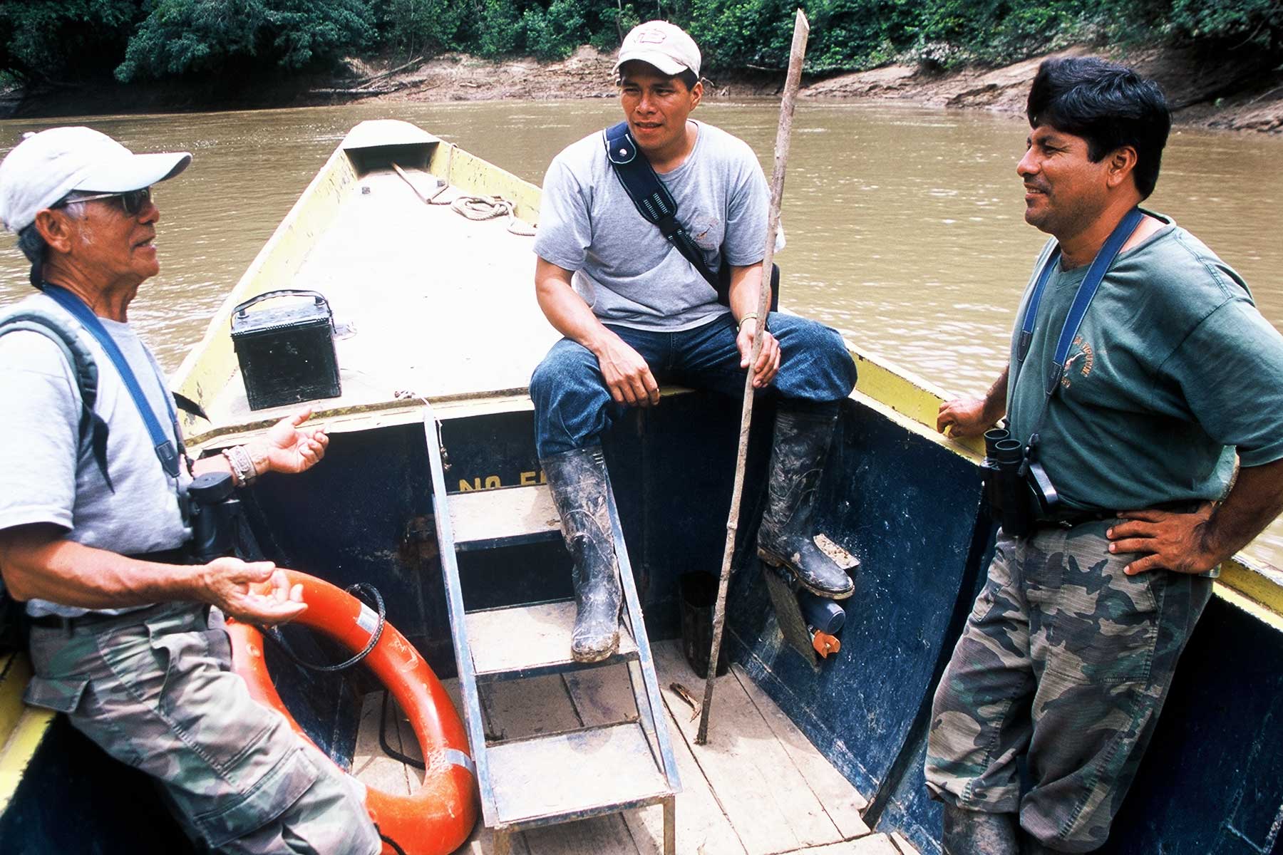 Quechua Indian guides - Environmental Studies - Amazon River - Professor Dr Steven A Martin