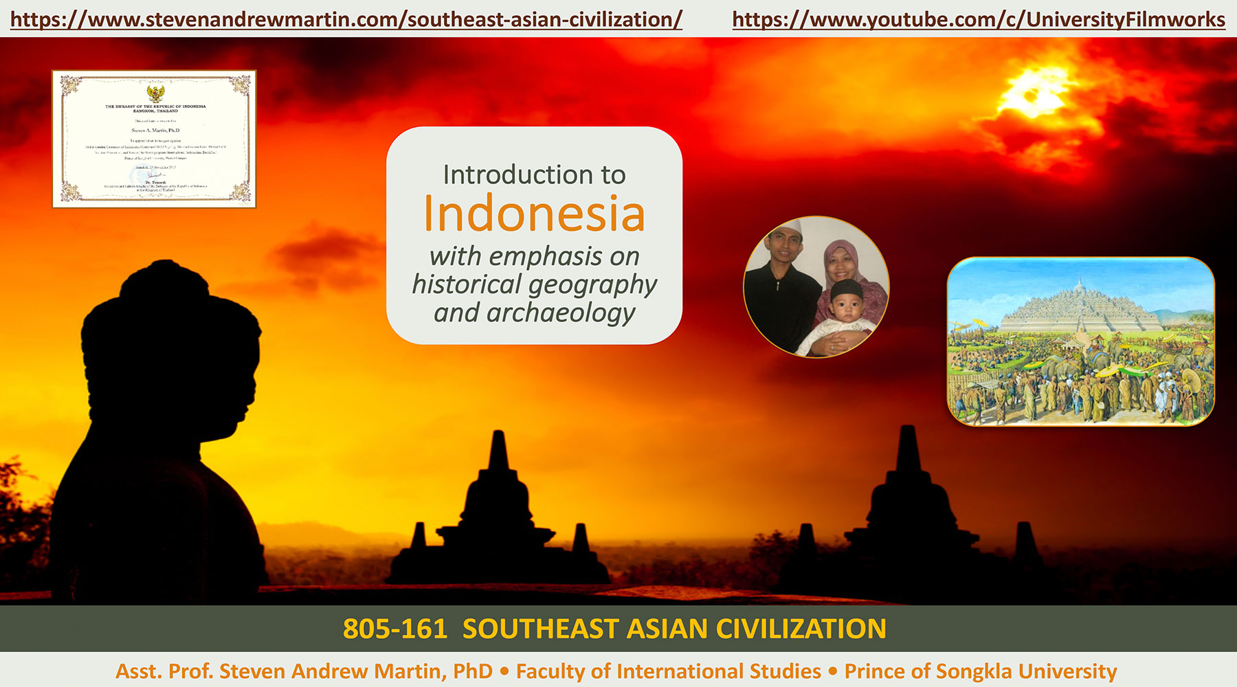 Professor Dr Steven Andrew Martin | Southeast Asian Civilization PowerPoint | Prince of Songkla University | Faculty of International Studies