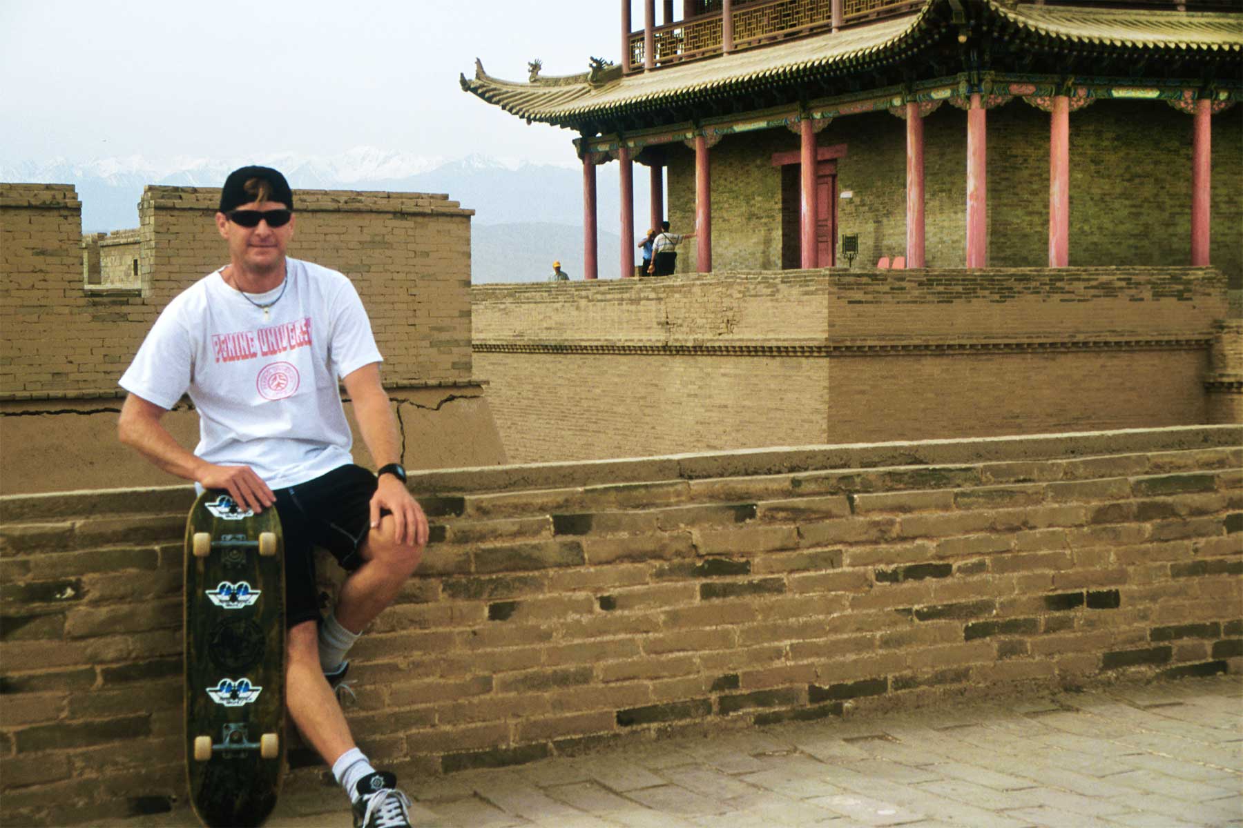 Surf Doctor Steven | Pekiing University China | Skateboarding the Great Wall of China | Jiayuguan fortress western garrison of the Ming Dynasty Great Wall