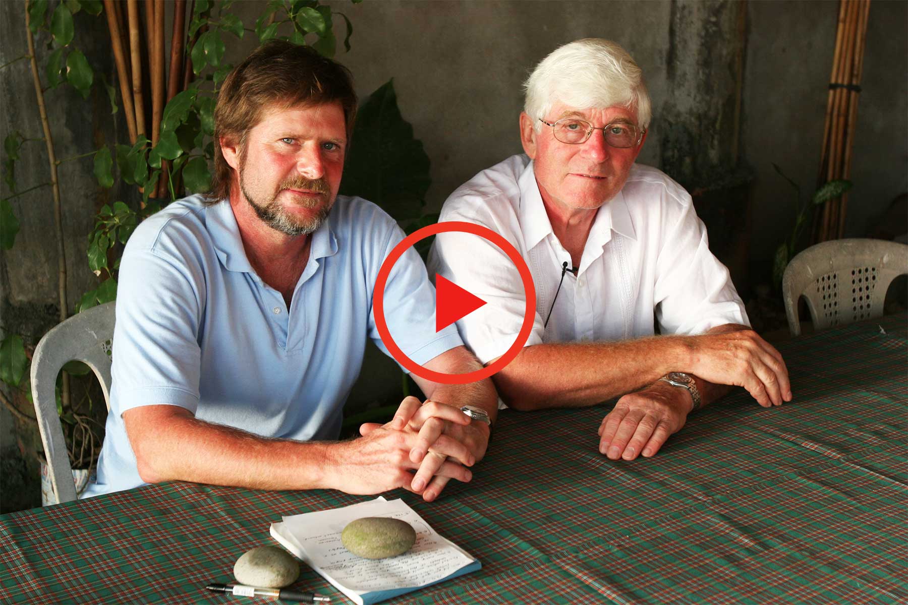 Steven A Martin (left) and Peter Bellwood (right) - Batanes Islands - Archaeological Research 2006 - The Philippines