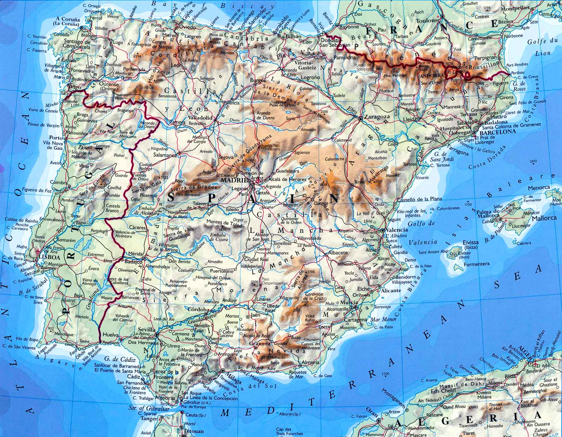 Map of Spain | Study Abroad Photo Journal - Steven Andrew Martin PhD - Education and Learning