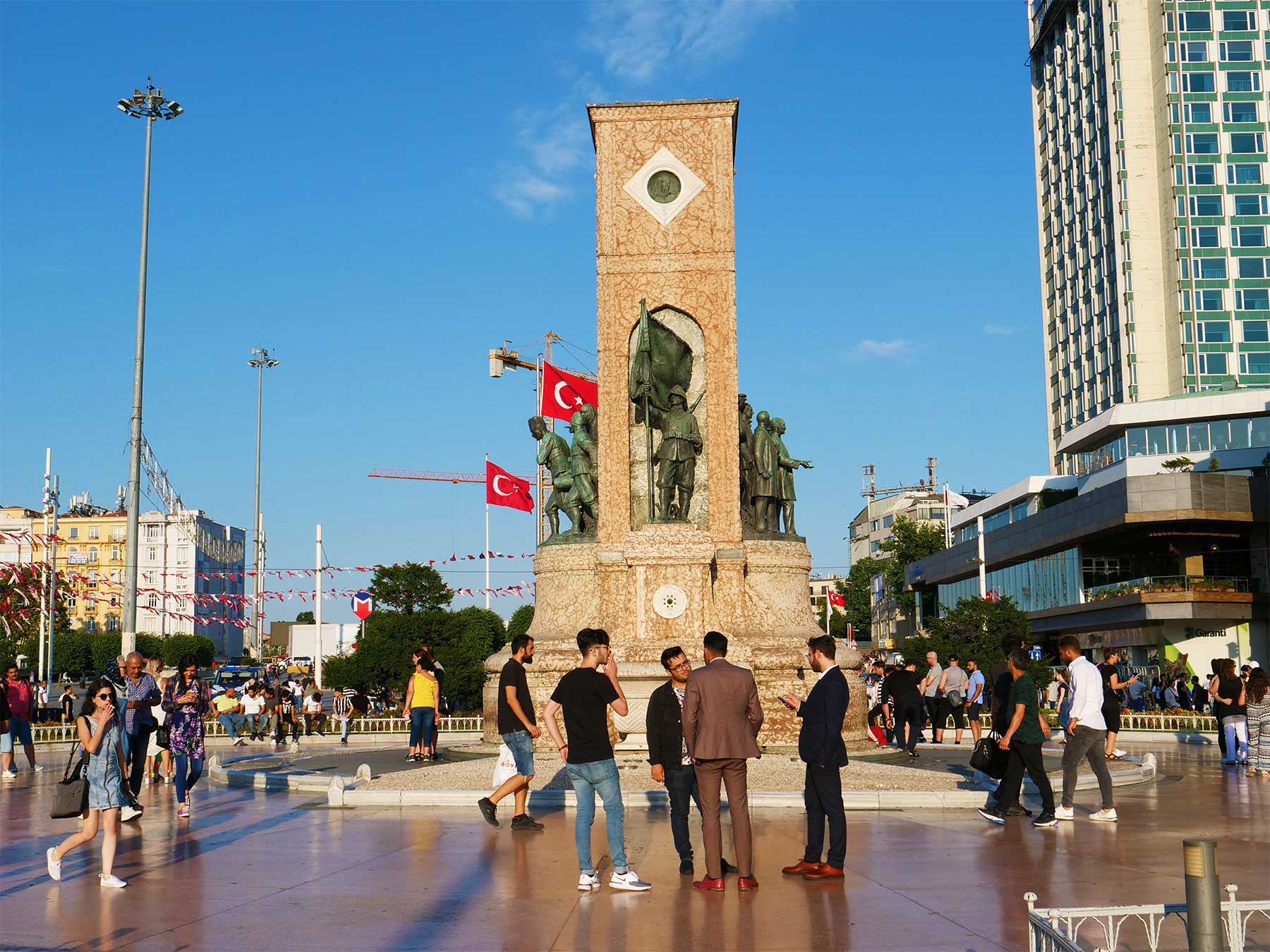 Taksim Square | Republic Monument |  Istanbul Turkey | Steven Andrew Martin
